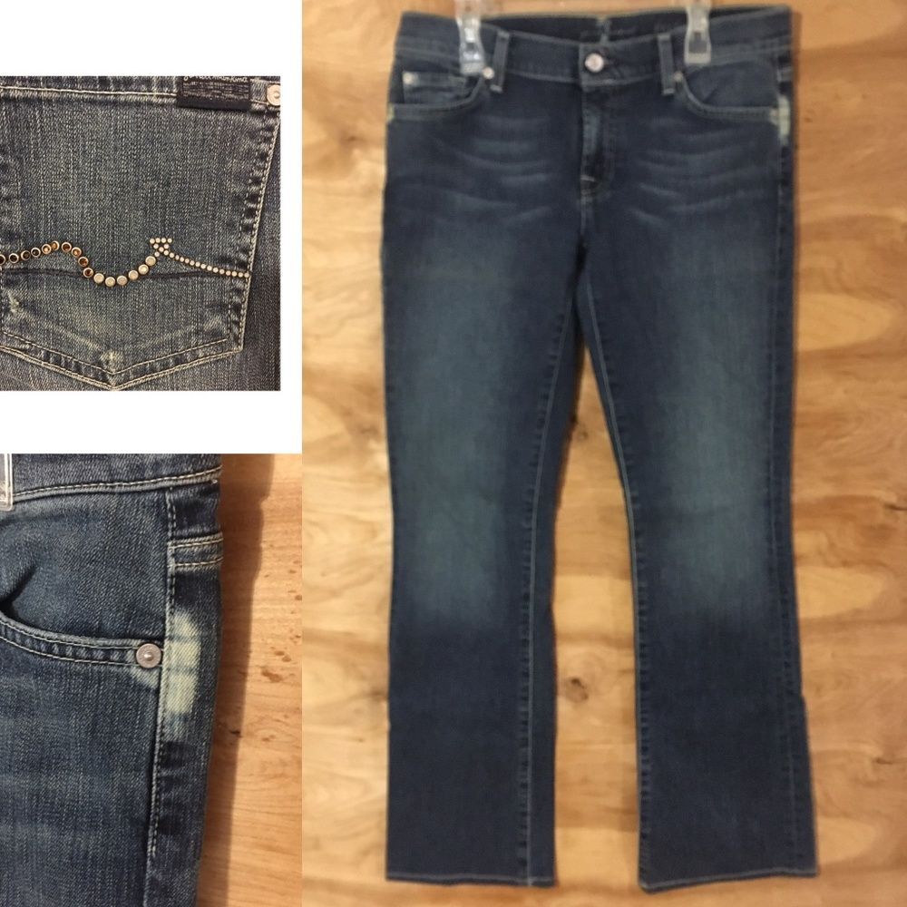 7 for all mankind women's sz 28x31 medium boot cut